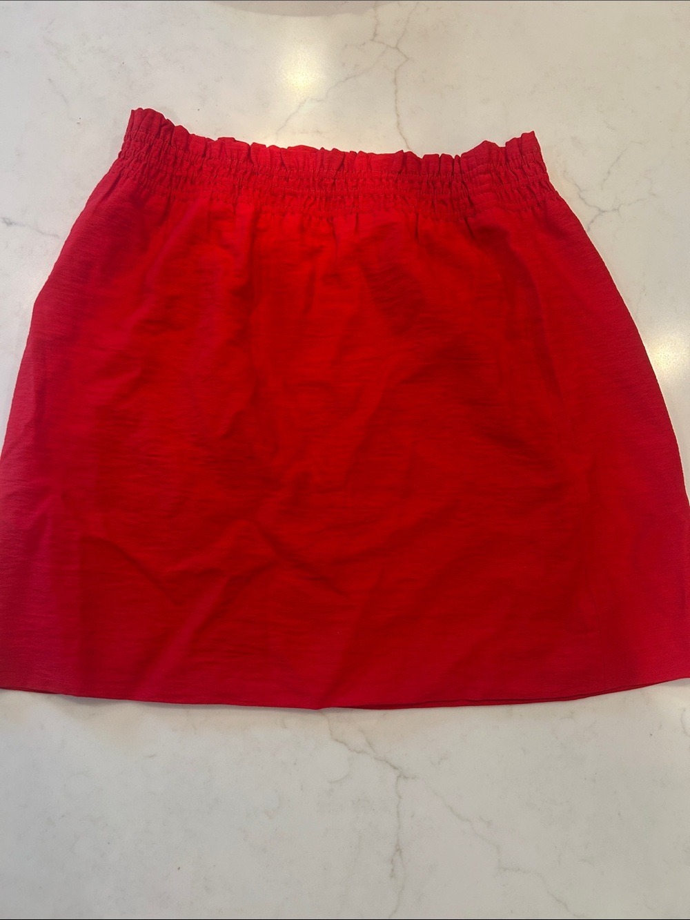 JCrew Women’s Elastic Waist Red Skirt-6